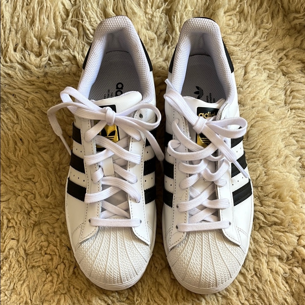 Adidas White Black Sneakers Classic Design